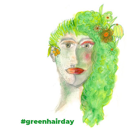 Logo des #greenhairday